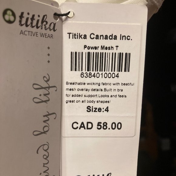 BNWT TITIKA Power Mesh T - Picture 3 of 4